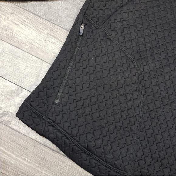 Sweaty Betty Womens Black Pace Jacquard Run Half Zip Top Medium UK 12 BNWT - Picture 12 of 14